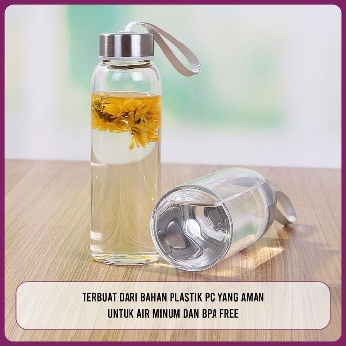 BOTOL PLASTIK TUMBLER AESTHETIC BOTOL MINUM BENING POLOS 500ML DRINKING BOTTLE BPA FREE FOOD GRADE