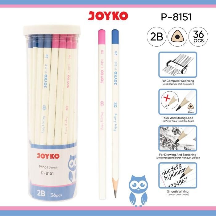 

Bentley - Pencil Pensil Joyko P-8151 1 Drum 36 Pcs Enjoy Writing