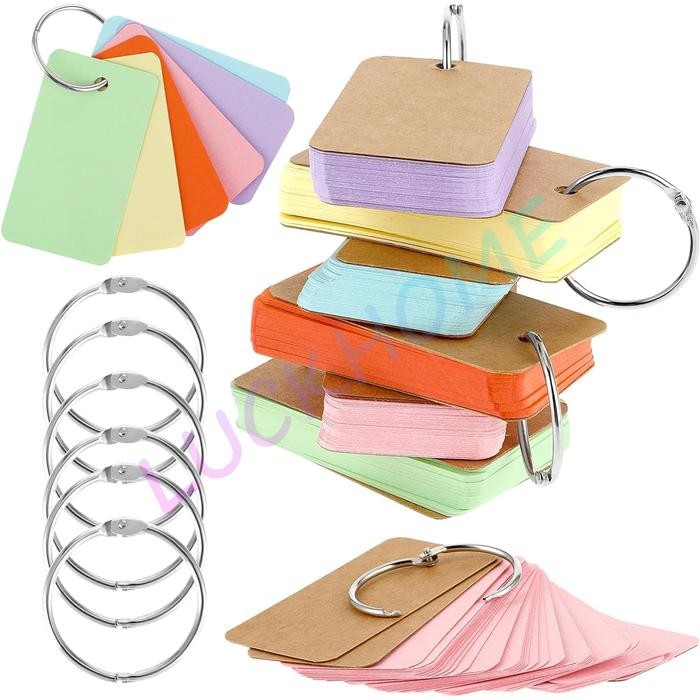 

New Magic Card Polos Memo Notebook Ring Besar/memopad flash card/Kosong Kartu Belajar Sticky Notes