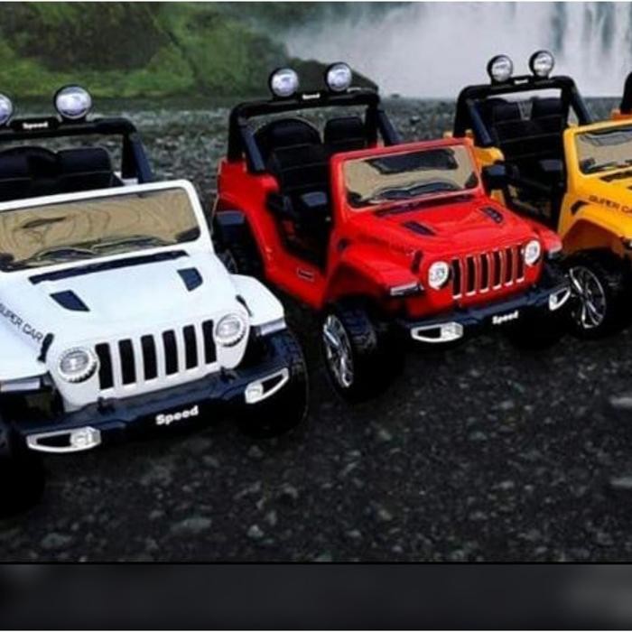 Mainan anak mobil aki JEEP SUPER CAR ( CAT DUCO)