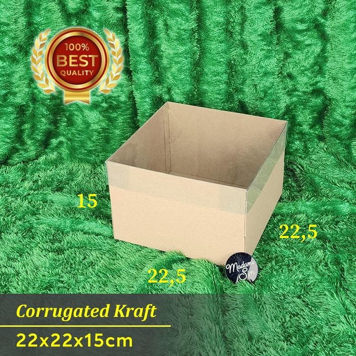 BOX MIKA - DUS KUE - KOTAK - KARDUS 22x22x15 CM