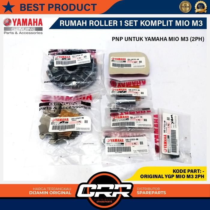 Paket Rumah Roller 1 Set Komplit Original Yamaha Mio M3 (2Ph) Original Yamaha Genuine Parts Ygp