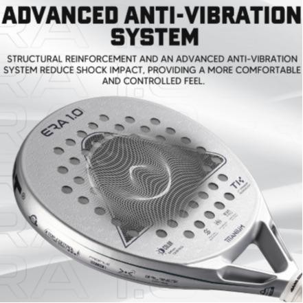 Raket Padel AMASPORT ERA 1.0 TITANIUM Original 18K Carbon, Power Rebound