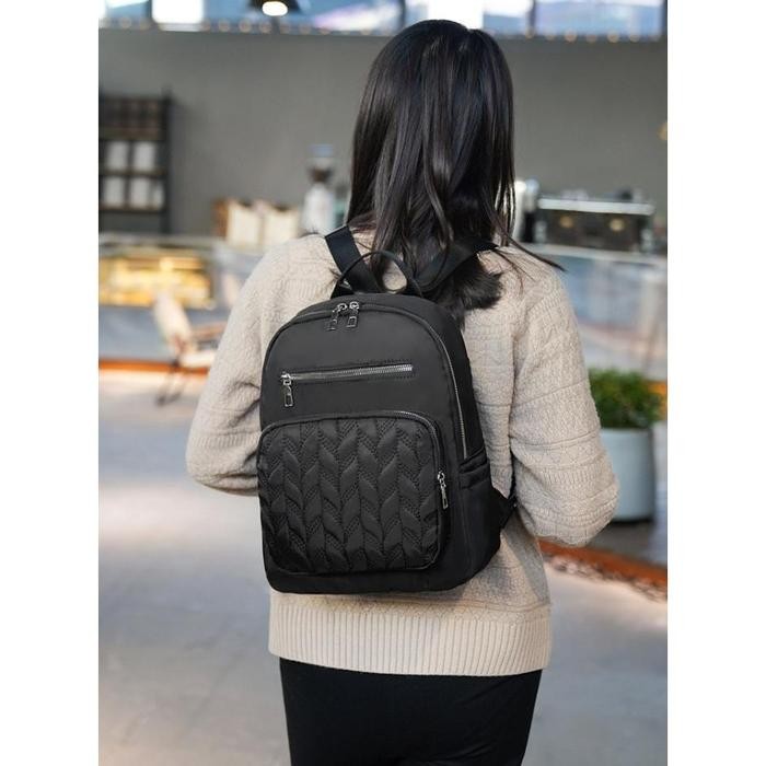 Top BP76 Tas Ransel Wanita Korea Style Nami Women Nylon Backpack