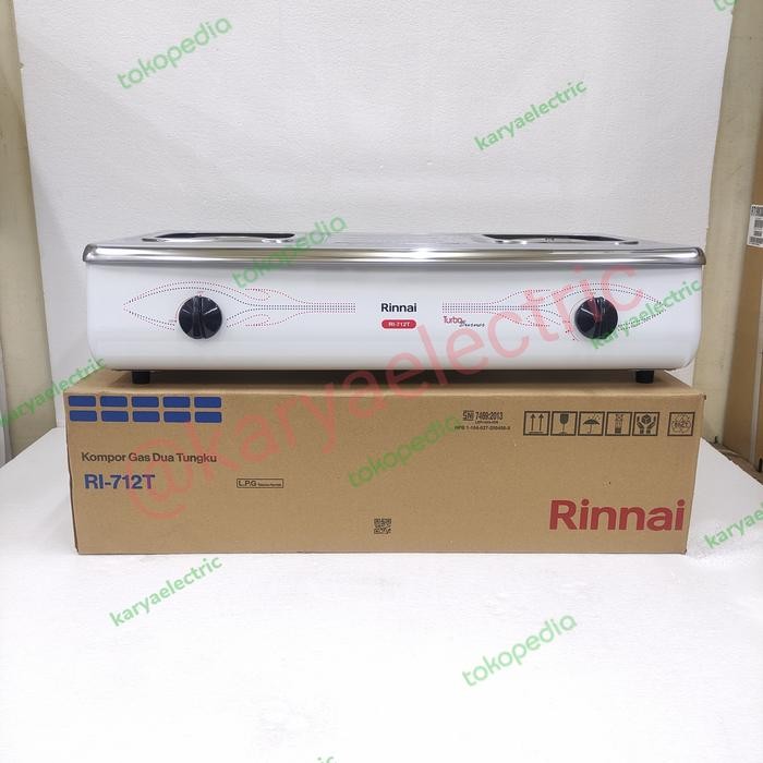 KOMPOR RINNAI 2 TUNGKU TURBO RI 712 T STAINLESS
