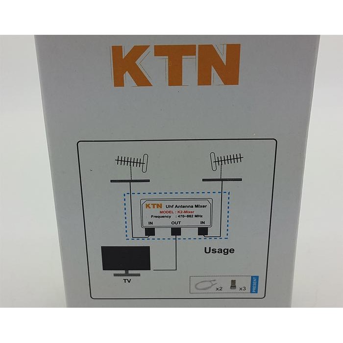 New KITANI 2 antena UHF jadi 1 ( UHF Digital Antenna Mixer )