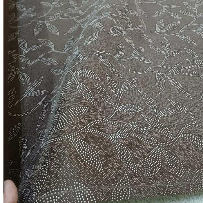 DISKON Kain Bintik Anti Slip Satin Motif Alas Karpet, bahan bintik timbul coklat lebar 1.5m READY