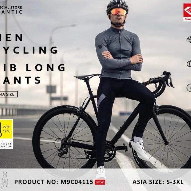 SC19 BIB Long Celana Sepeda Padding Panjang Santic