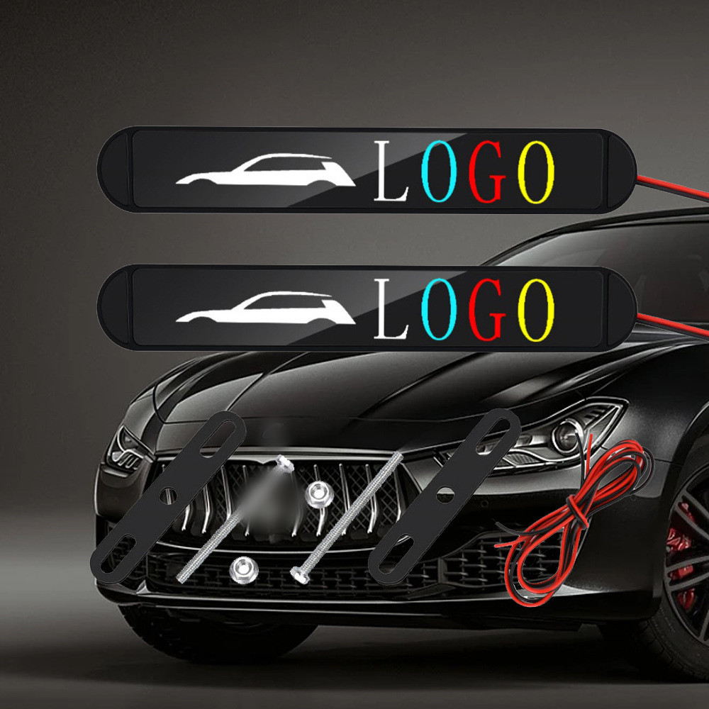 Car Led Light Car Grill Cover Logo Light Luminous LED Light Creative