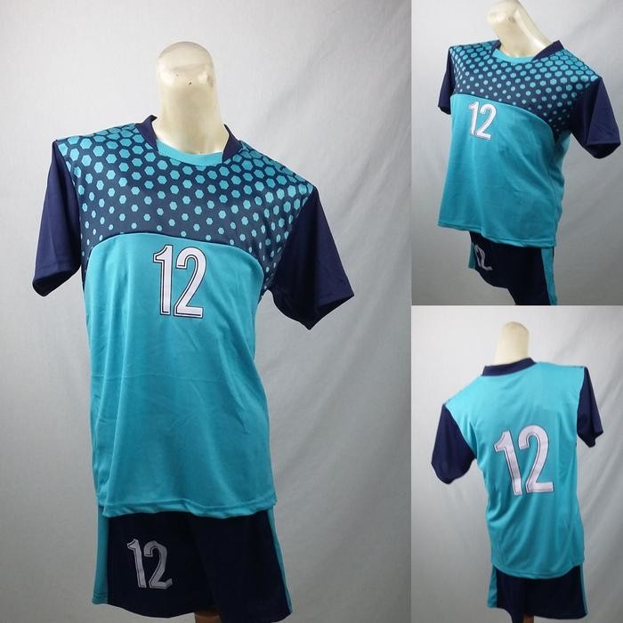 SALE Setelan Baju/Kaos Sepak Bola/Futsal Team/Tim Anak Merah Biru Toska