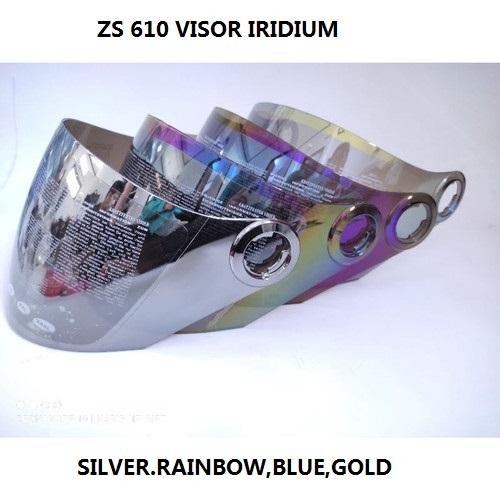 ZEUS 610 DRED GLOSSY HALF FACE DOUBLE VISOR HELMET