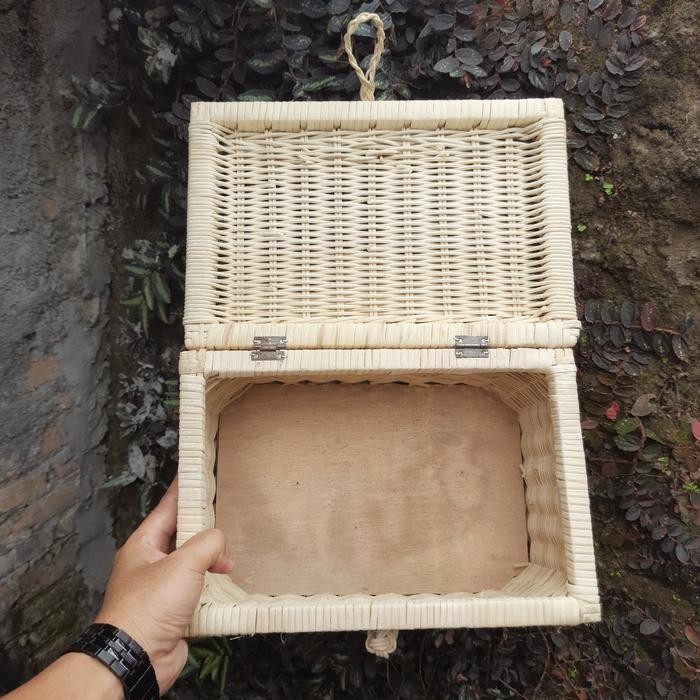 Box Rotan Besar Kotak Keranjang Piknik Rotan Keranjang Rotan Tutup Terlaris