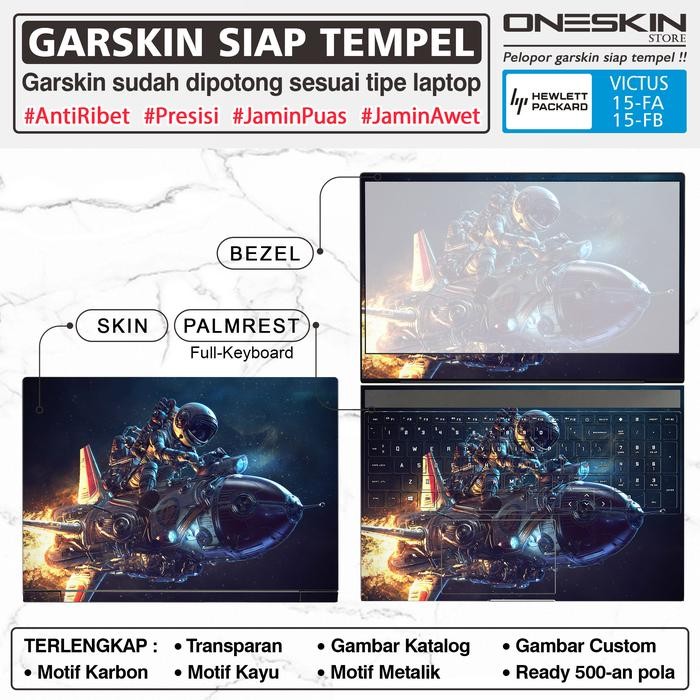 Garskin Sticker Laptop HP Victus 15-fa fa0008tx fa0011tx Full Body
