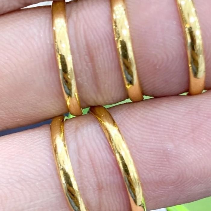 Pesanan ka diana Cincin emas 24 karat 99% polos best seller