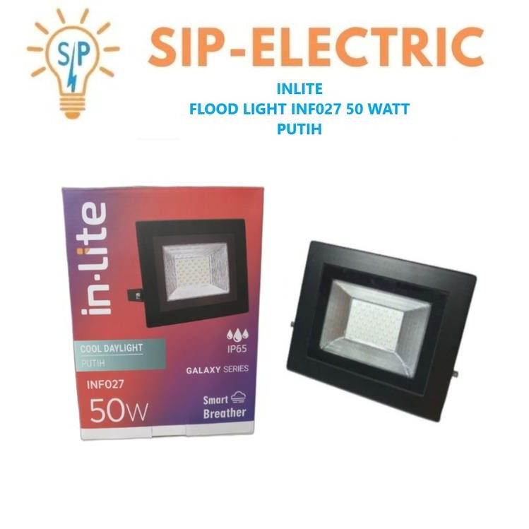 Inlite Lampu Sorot 50 Watt Putih / In Lite Flood Light Led 50W Inf 027