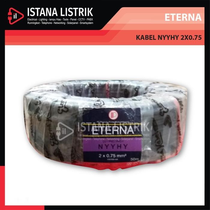Kabel Listrik Eterna Nyyhy 2X0.75 - Roll