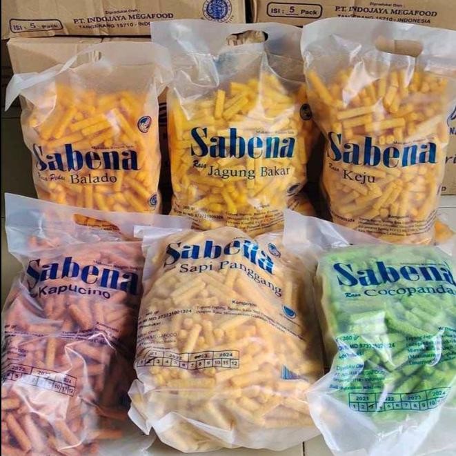 SABENA STIK 340 GR / ANEKA RASA KEJU / BALADO / SAPI PANGGANG / JAGUNG BAKA / COCOPANDAN / CAPPUCINO