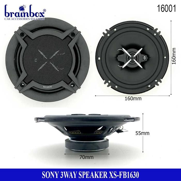 Speaker Mobil Sony XS-FB1630 3 Way Coaxial Car Audio Automotive Loudsp