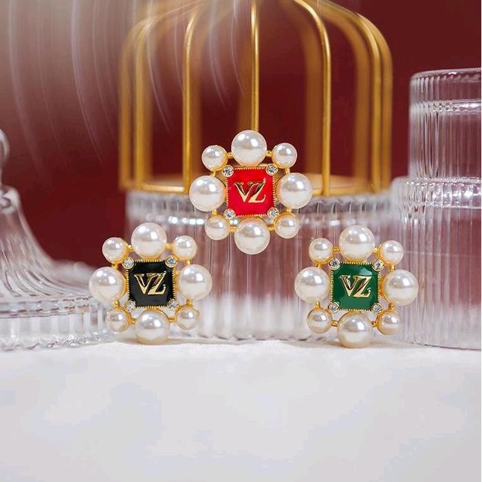 SIAPKIRIM VIVIZUBEDI - VZ Luxia Brooch - Amazon Green READY STOCK