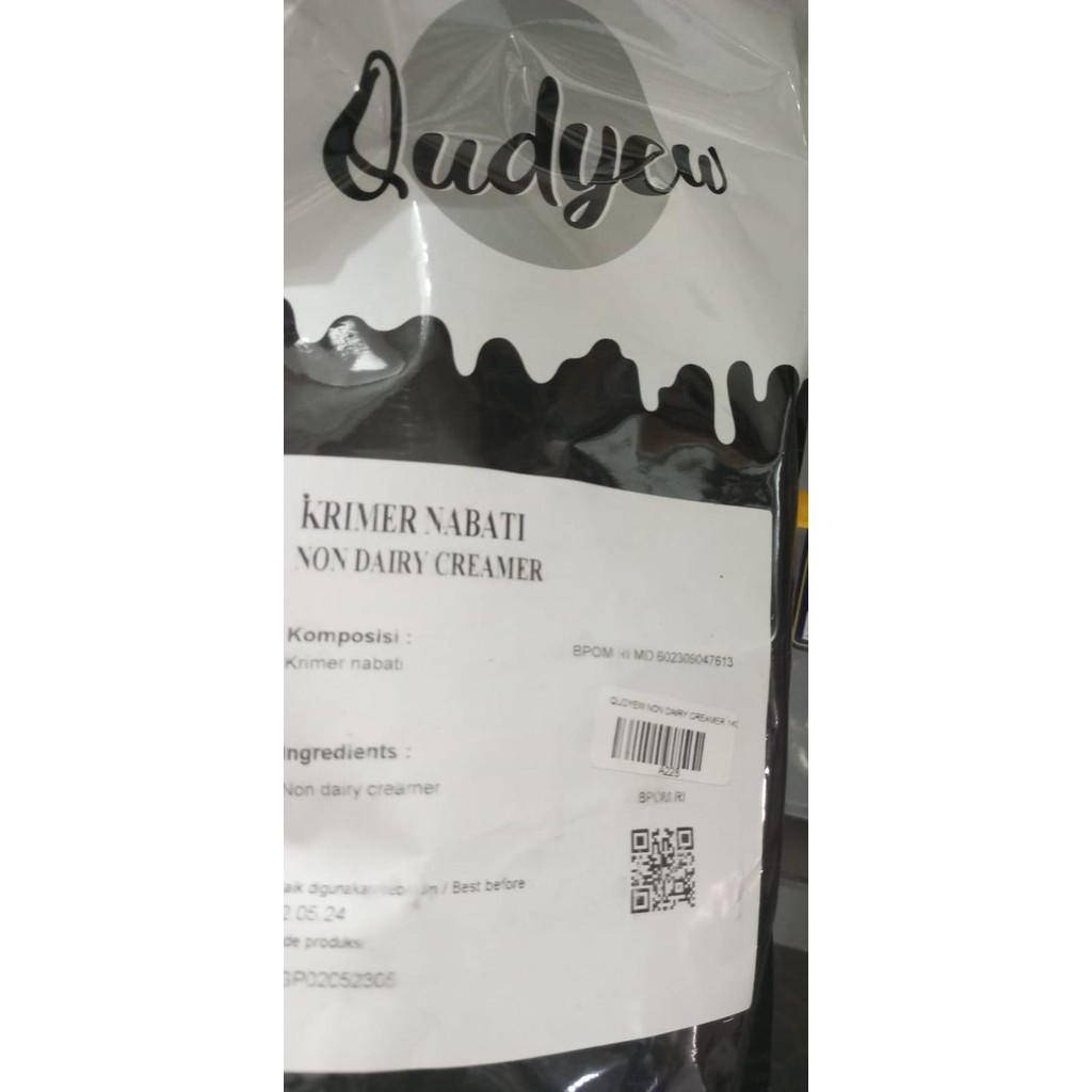 KIRIMhAriYgSama- Qudyew Krimer Nabati Non Dairy Creamer Milk Tea Premium Halal Bpom 1Kg