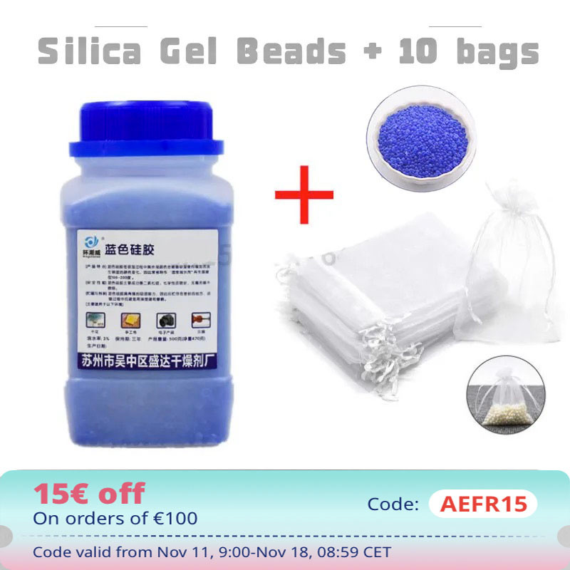 500g Waterproof Reusable Silica Gel Beads Moisture Absorber Electronic Product Desiccant Moisture Ab