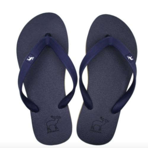 Super Sandal Panama / Sendal Jepit Pria Biru Tua / Sendal Pantai