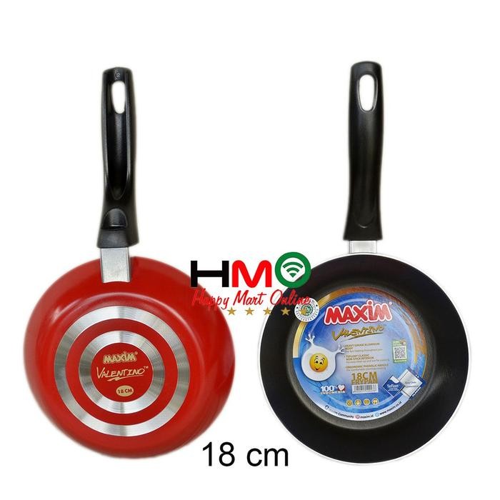 HariPromo- Frypan Teflon Wajan Teflon Maxim Valentino 18 Cm Penggorengan Serbaguna