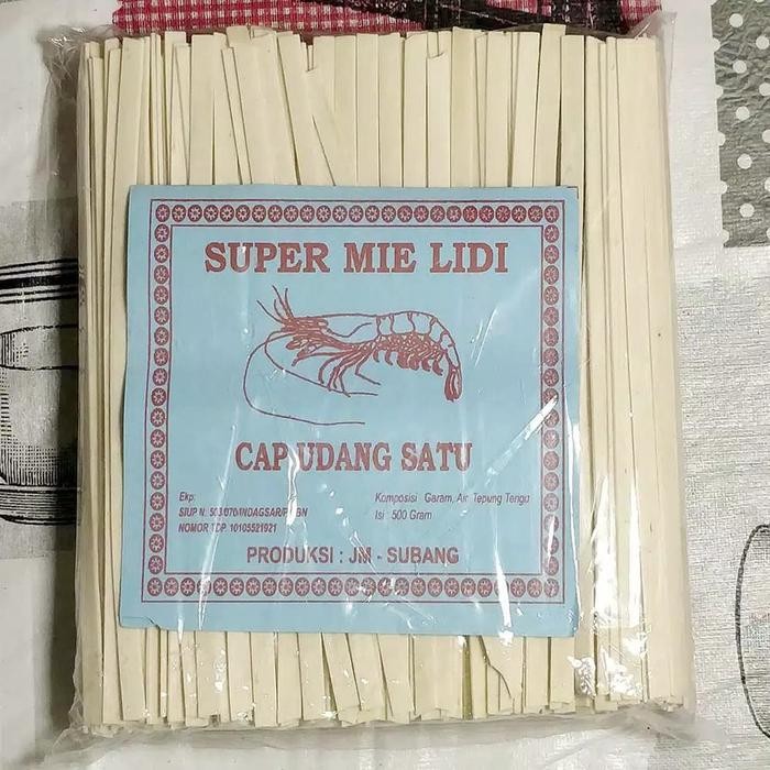 Mi Lidi Mentah / Mie lidi pipih Mentah / Mie Lidi Gepeng
