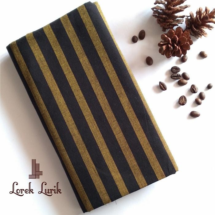 ASLI Kain Lurik Kuning Gold / Batik Lurik Gold / Bahan Baju AJawa READY STOCK