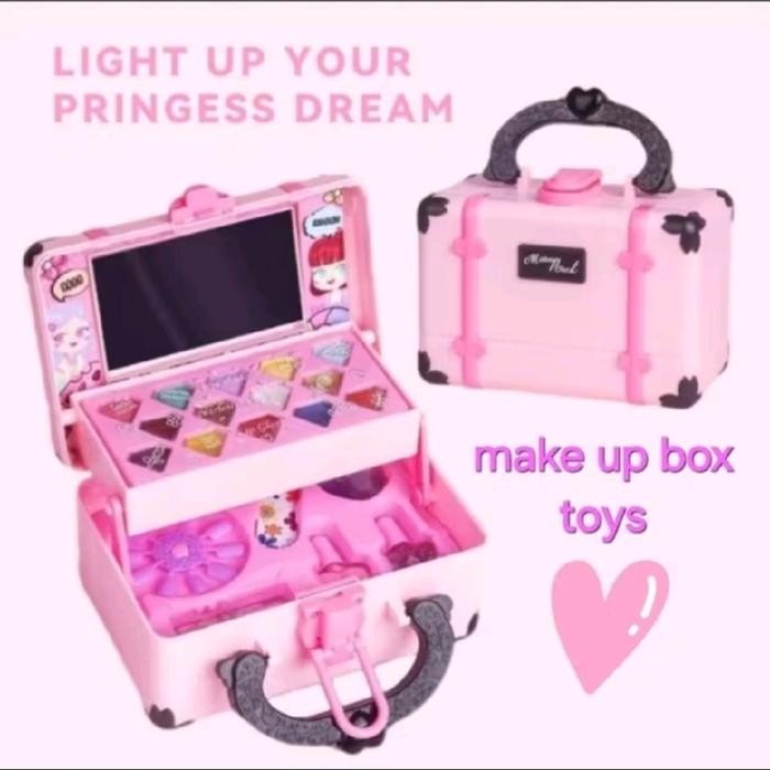 MAKE UP BOX NAIL Art Polish Toys Mainan Kosmetik dan Menicure Pedicure Anak komplit set