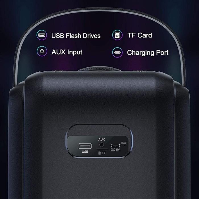 Speaker Portable Wireless W-KING T9 + C Speker bluetooth Karaoke