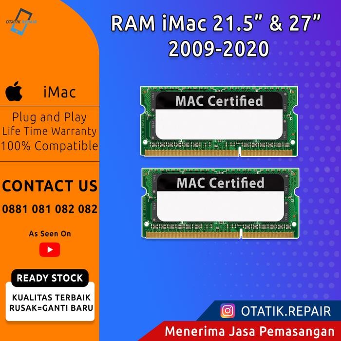 Ready RAM iMac 2009 2010 2011 2012 2013 2014 2015 2017 2019 2020 21 27 Inch