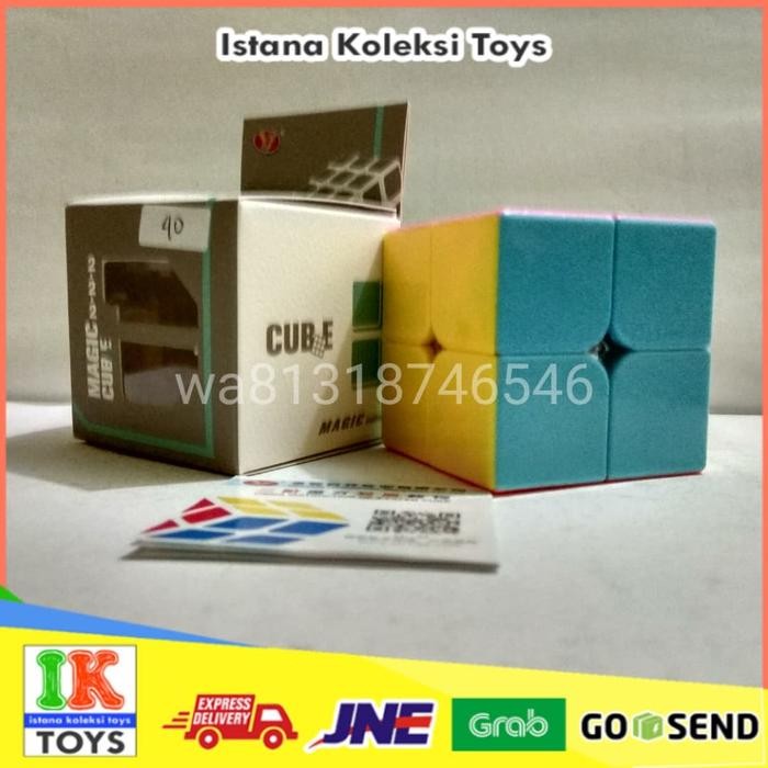 RUBIK 2X2 STIKERLESS YONGJUN 2 LAYERS MAGIC CUBE