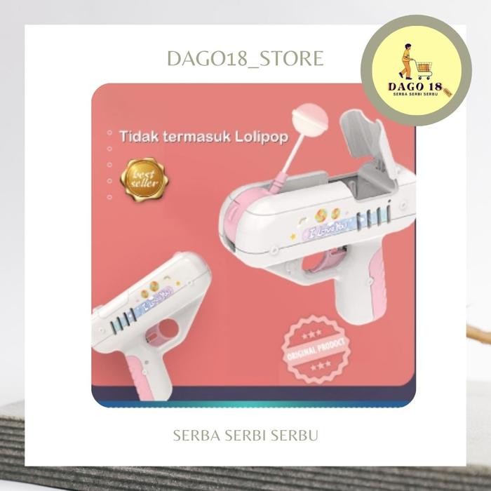 MAINAN PISTOL PERMEN LOLIPOP MAINAN LUCU PISTOL TEMBAKAN PERMEN