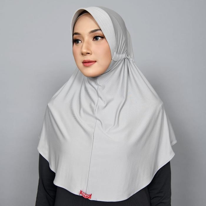 TERLARIS Bergo Sport Hayfa T Hurra Hijab Instan Kerudung Panjang Simple READY STOCK