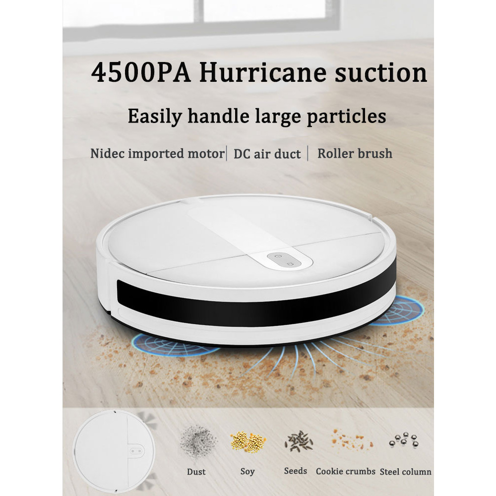 Smart Robot Vacuum Cleaner 4500PA Sweeping Machine Wireless Auto-Recharge appliances Floor Navigatio