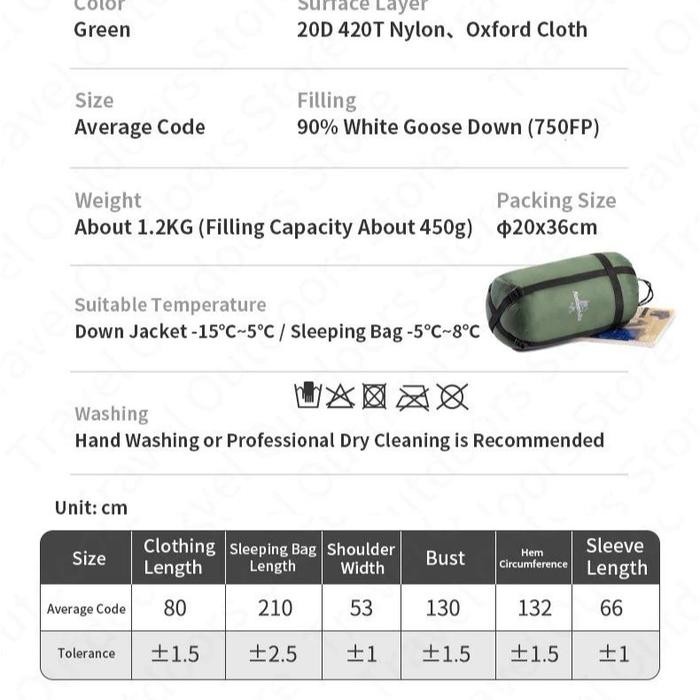 SLEEPING BAG / SELIMUT / KANTONG TIDUR CAMPING NATUREHIKE NH21YR001