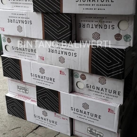 Lansungkirim- Mulia Signature Bevel White 10X20 Keramik 10X20 Putih Bevel