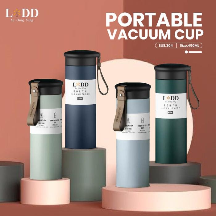 LDD-Botol Minum Aesthetic Tumbler 450ml Stainless Tumbler Tahan Panas Dan Dingin