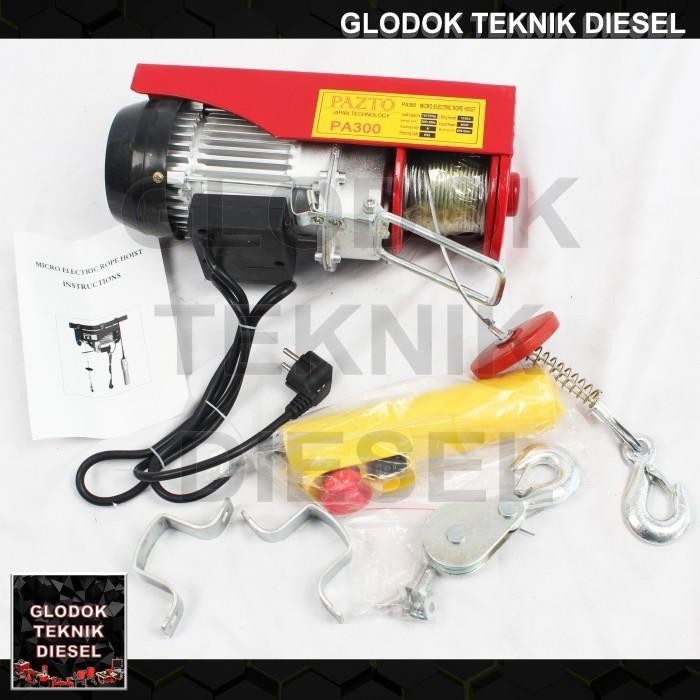 Electric Hoist 300 KG Katrol Listrik PA300 Katrol Elekrik Electric Wire RopeHoist300KG PA 300
