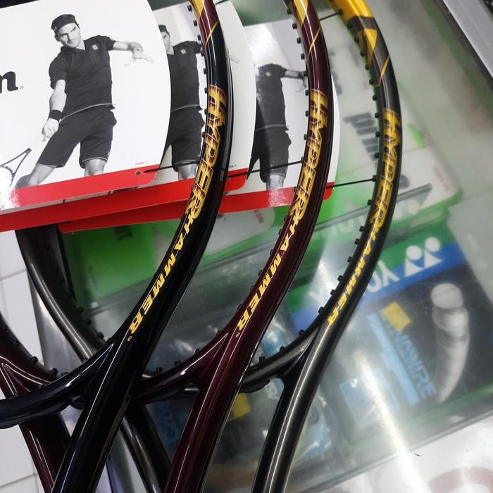 RAKET TENIS WILSON HYPER HAMMER 2.3 GRAY/GOLD - HYPER CARBON -ORIGINAL