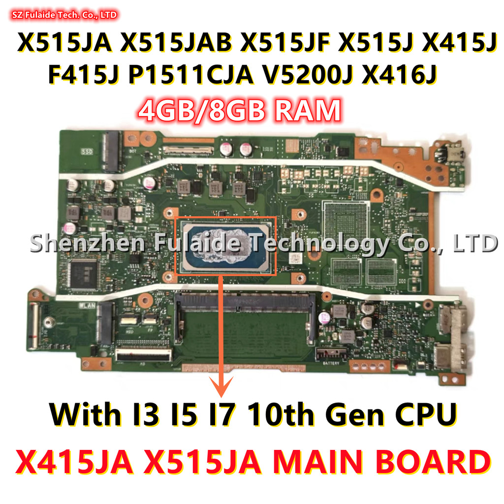 Casing Laptop X415JA X515JA MAIN BOARD For Asus X515JA X515JAB X515JF X515J X415J F415J P1511CJA V52