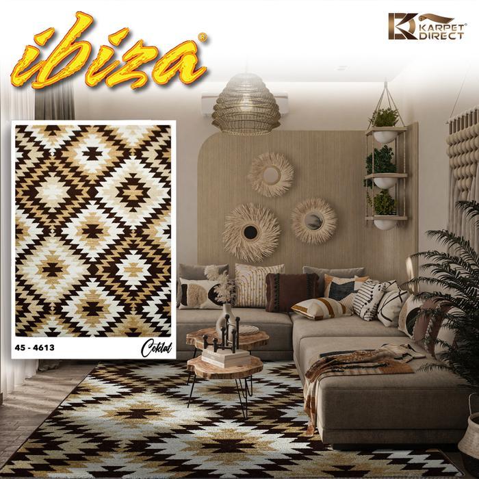 [Karpet Direct] Ibiza Karpet (Coklat) 100x150 cm - Kode 45-4613