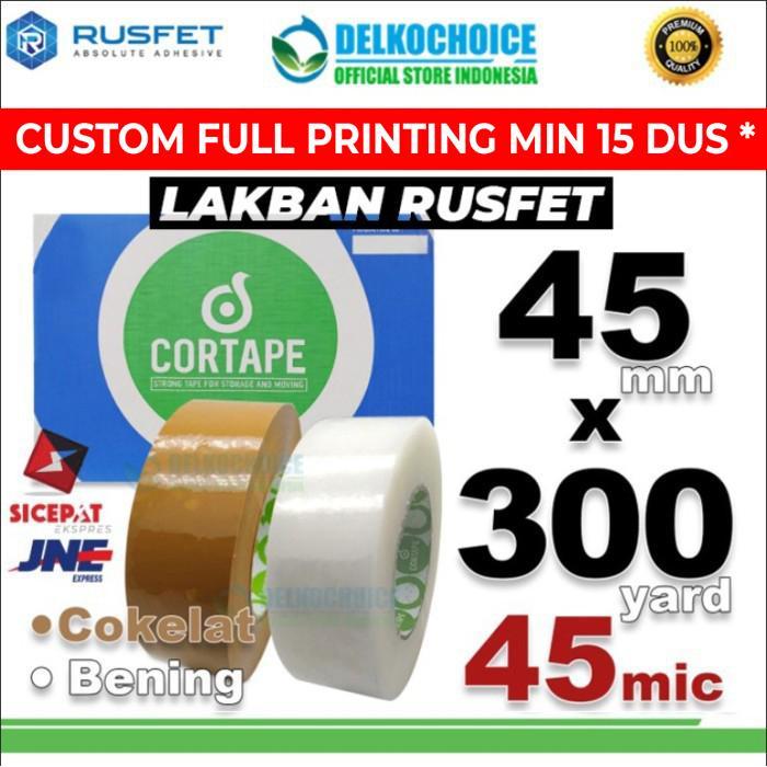 Lakban 45mm x 300yard CORTAPE Plakban Isolasi OPP Tape KARGO / DUS