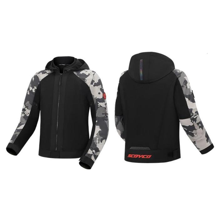 Scoyco JK172 172 Jaket Scoyco JK172 JK 172 Motorcycle Jacket Hooded - M