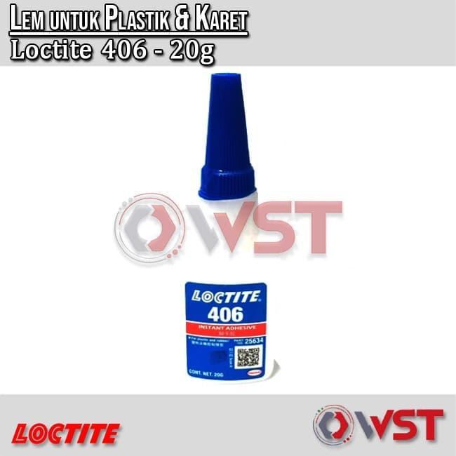 Loctite 406 - 20 Gram - Lem Multifungsi - Lem Karet - Lem Plastik