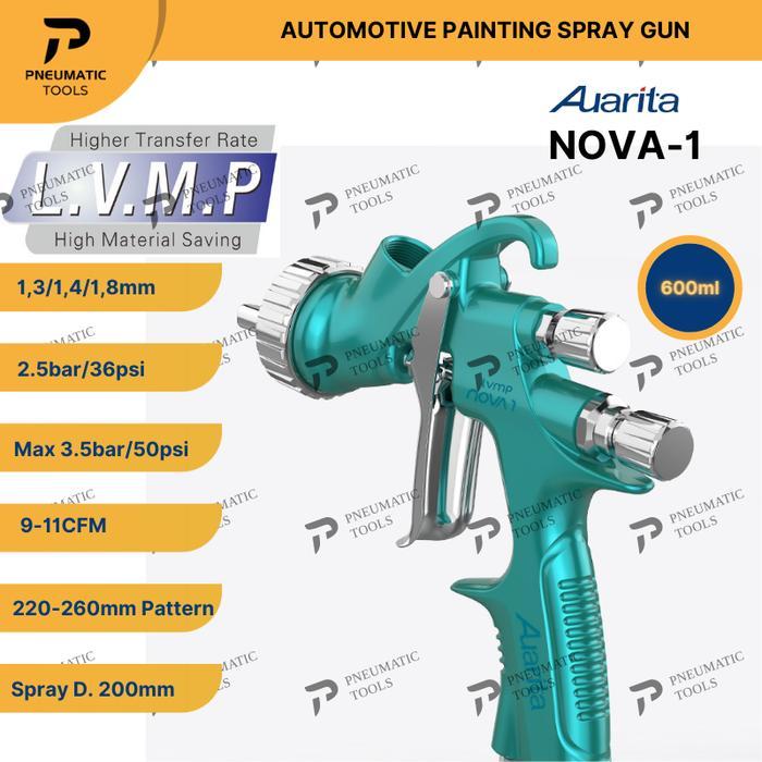 SPRAY GUN AUARITA NOVA-1 LVMP - AUTOMOTIVE PAINTING SPRAY GUN