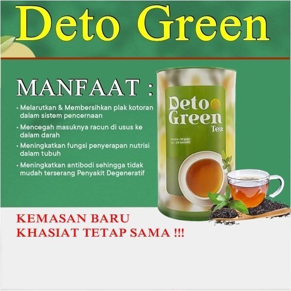 Deto Green Tea Original Teh Detox Pembersih Pencernaan Usus Asli Terbaruu