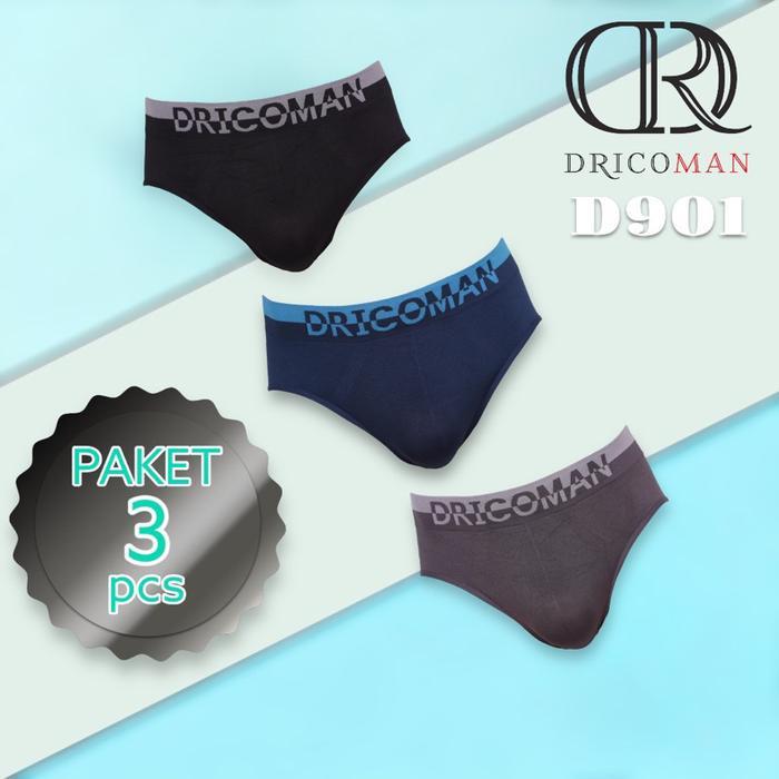 3-5 Brief Seamless Paket Celana Dalam Pria Brief Seamless Lembut Anti Gesek Ukuran Besar Isi 3 Pcs W