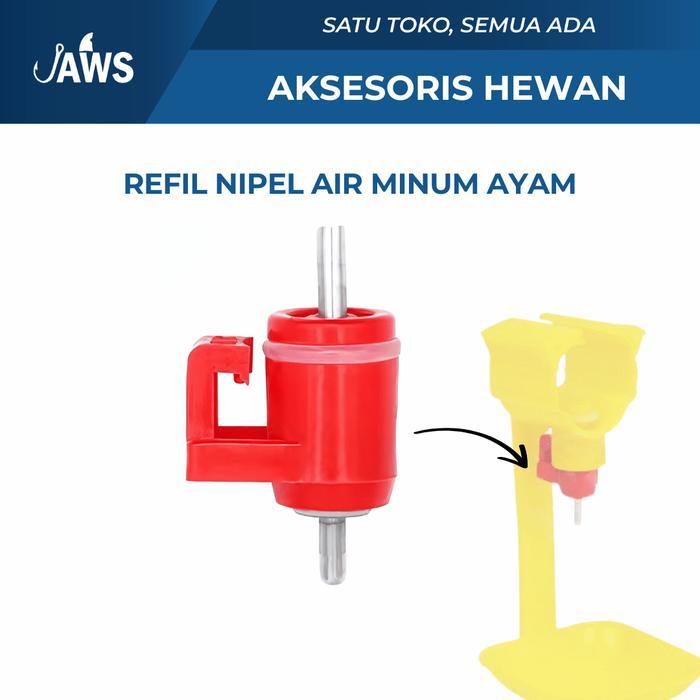 NIPLE MINUM AYAM PUYUH STAINLESS ANTI KARAT COCOK MODEL A3 A5 A9 TAHAN LAMA STAINLESS ANTI BOCOR